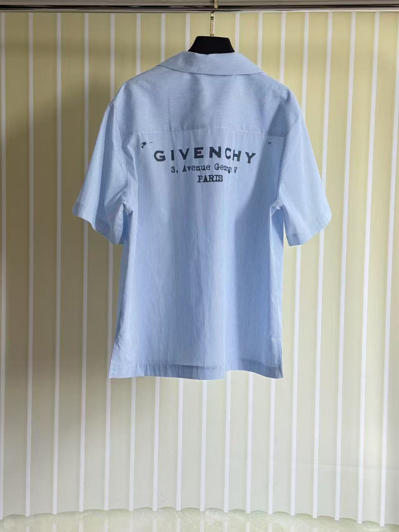 Givenchy Striped Logo Print Shirt – 25SS