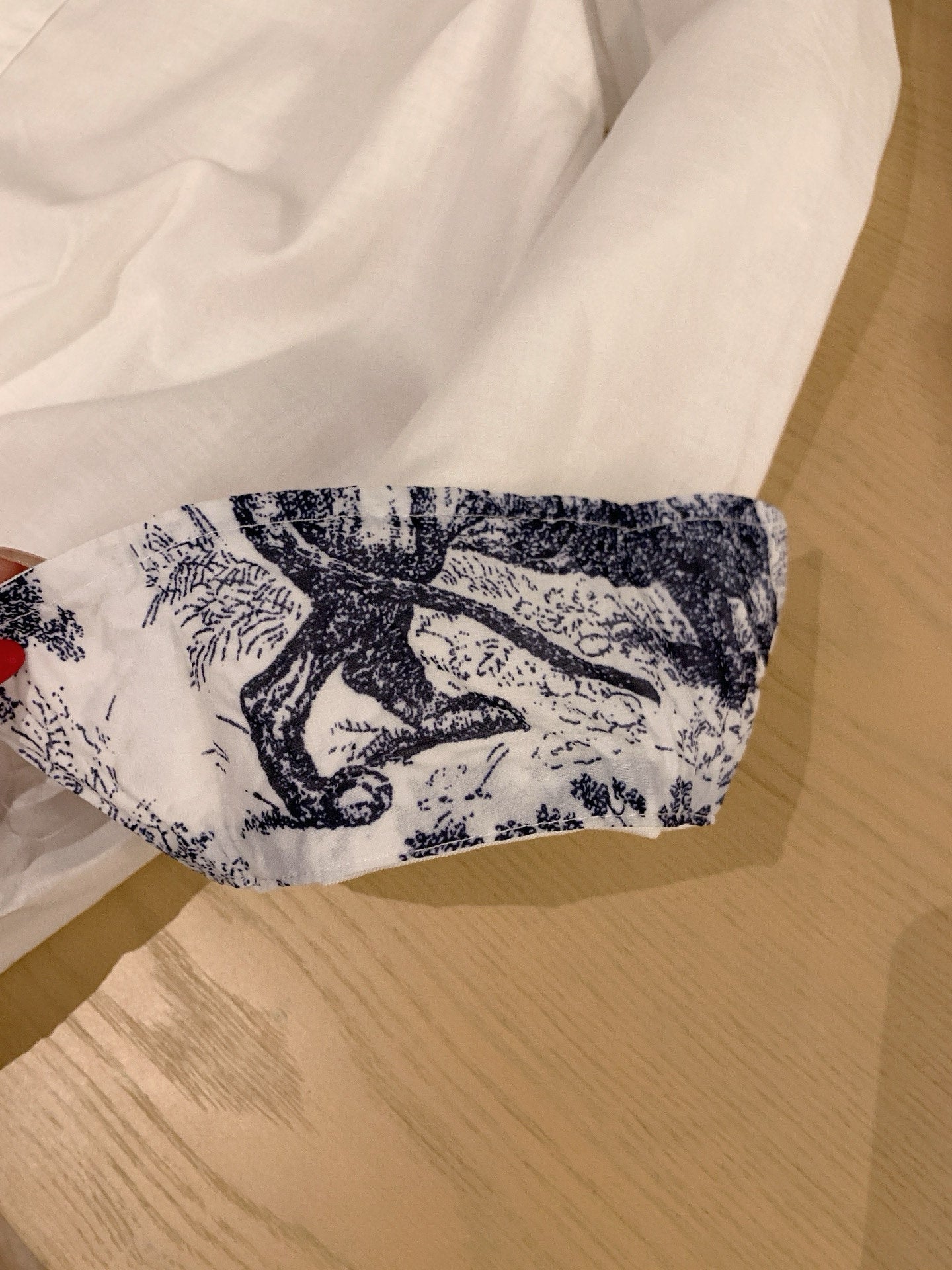 Dior Bee Embroidery Zoo Print Matching Set