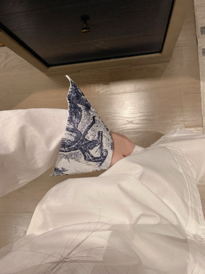Dior Bee Embroidery Zoo Print Matching Set