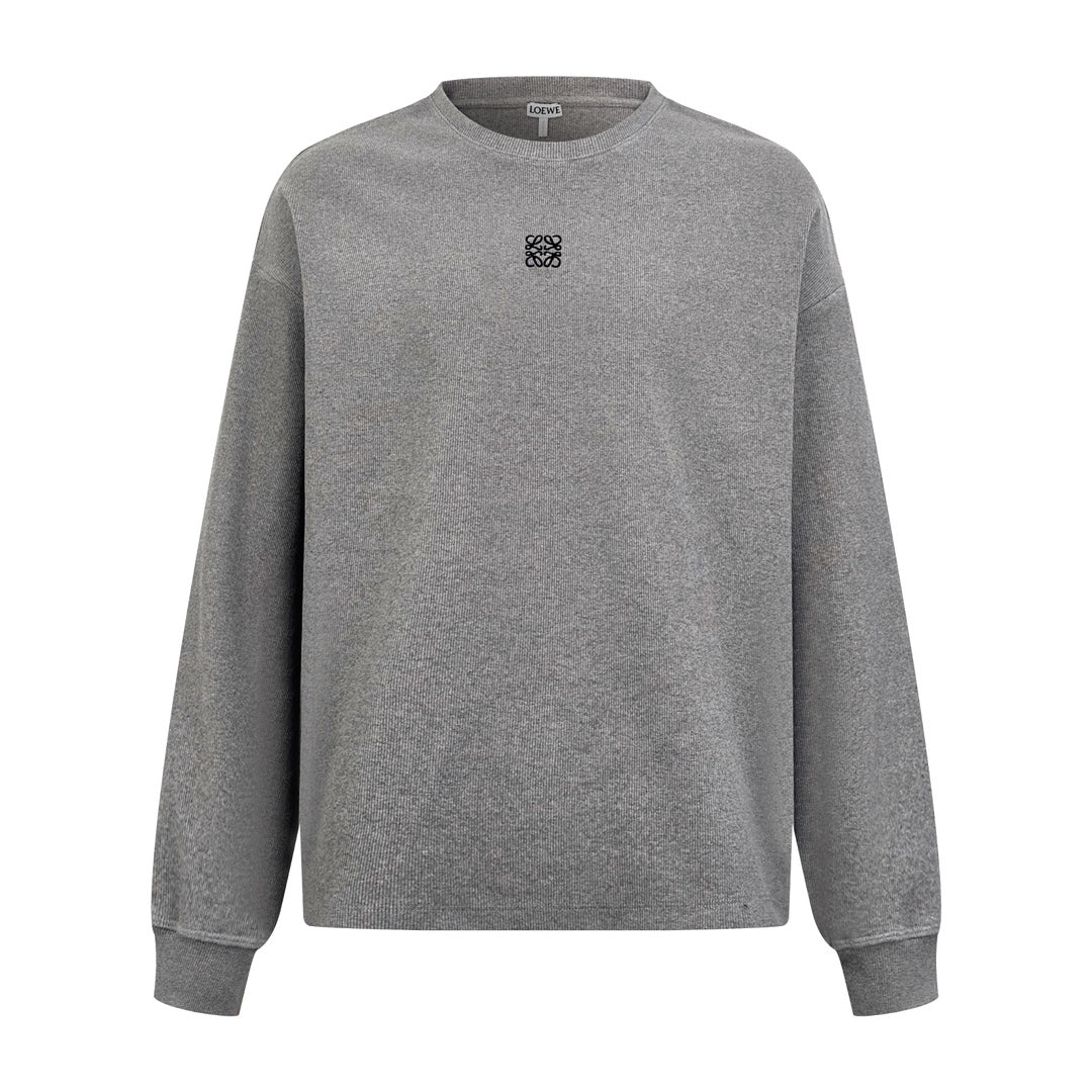Loewe Anagram Embroidered Long Sleeve Sweatshirt