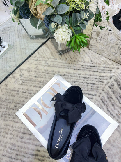 Dior Diorissimo Velvet Loafers – 2025 Autumn Collection