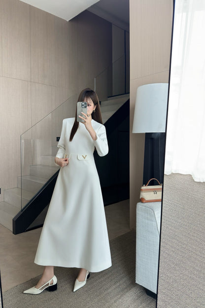 Valentino Acetate Pocket Maxi Dress – 2025 New Arrival