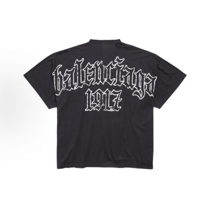 Balenciaga Paris Art Print Distressed T-Shirt – 25SS