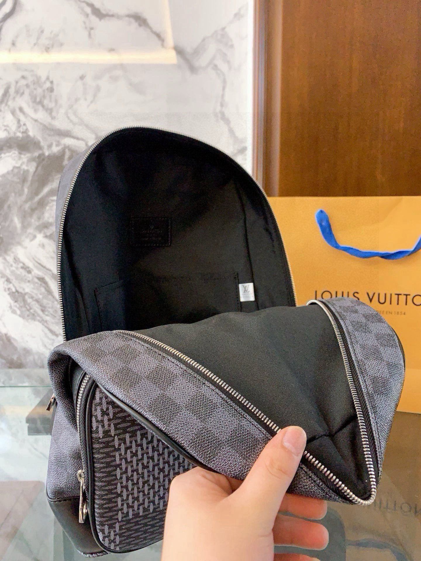 Louis Vuitton Monogram Eclipse Black Backpack