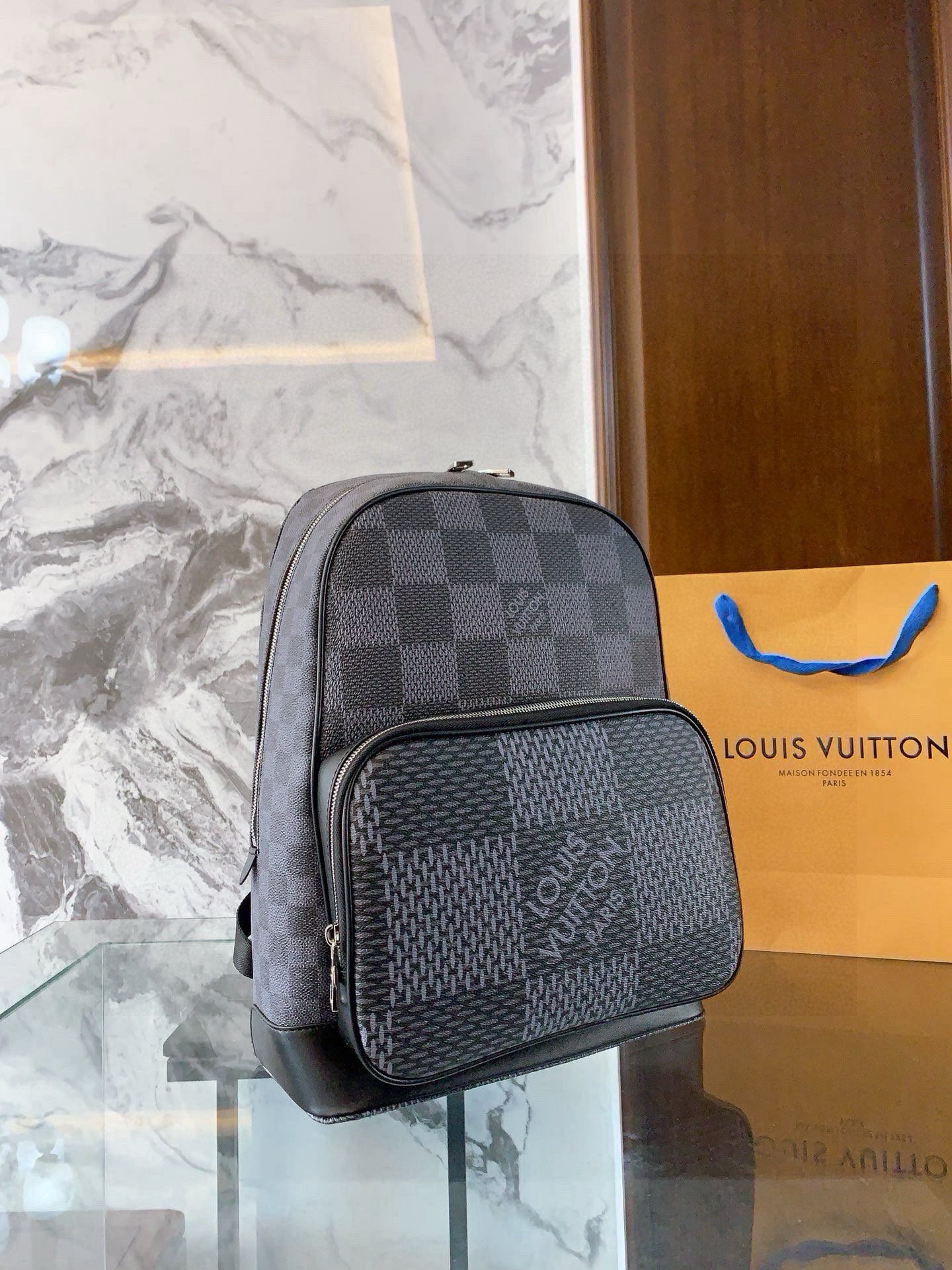 Louis Vuitton Monogram Eclipse Black Backpack