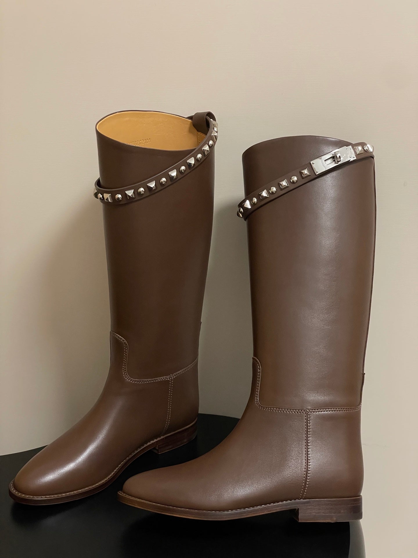 Hermès Jumping Series Kelly Buckle Knee-High Boots