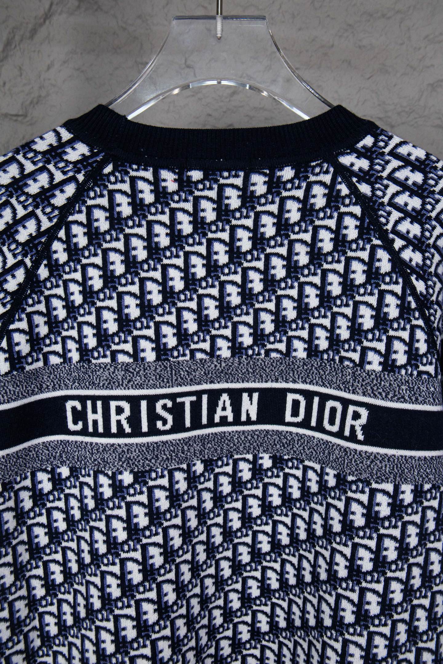 Dior Monogram Double-Sided Jacquard Crewneck Sweater – 24SS
