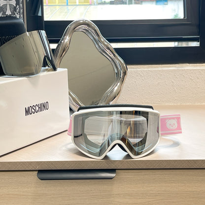 Moschino Bear Magnetic Dual-Lens Ski Goggles