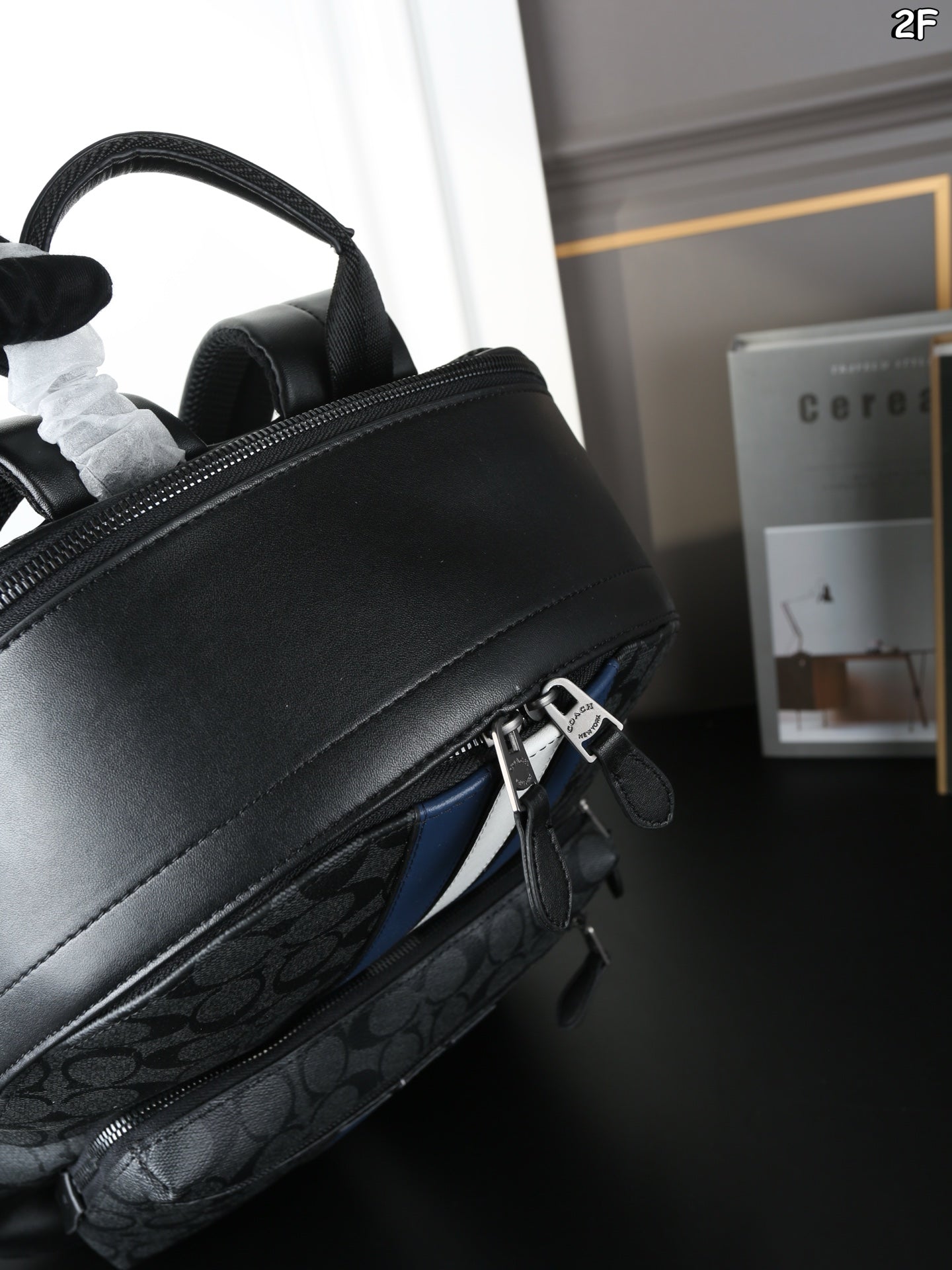 Coach West Striped Backpack