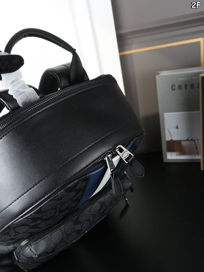 Coach West Striped Backpack