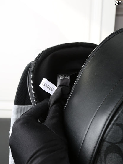 Coach West Striped Backpack