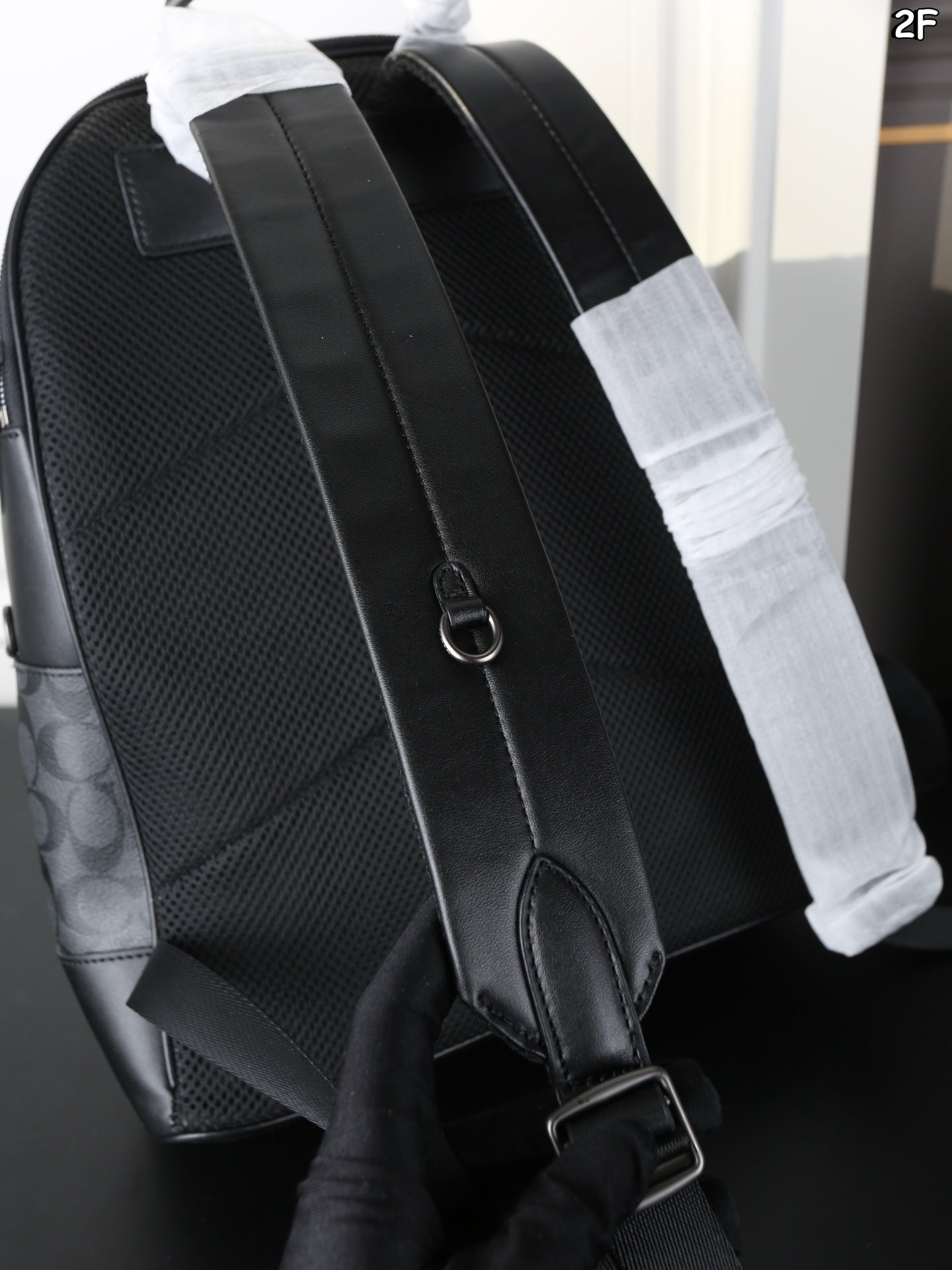 Coach West Striped Backpack