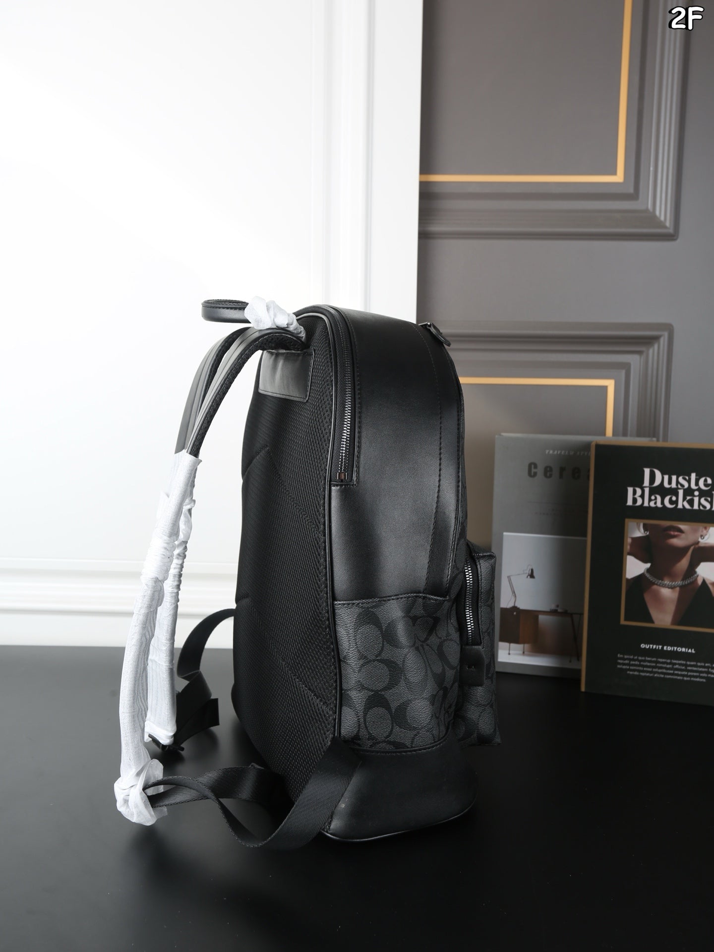Coach West Striped Backpack