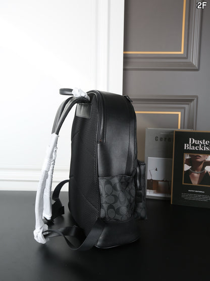 Coach West Striped Backpack