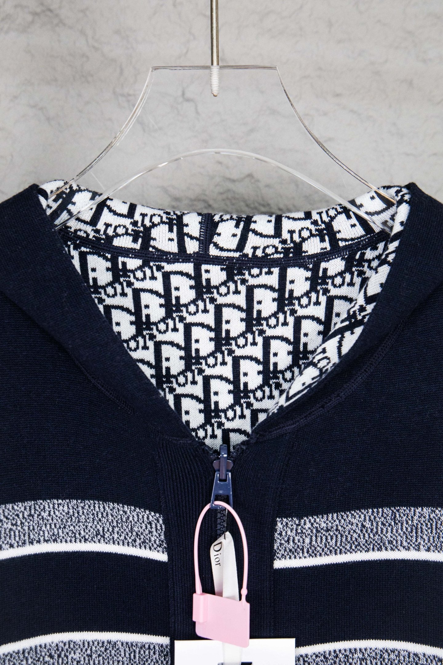Dior Monogram Jacquard Zip Cardigan – 24SS