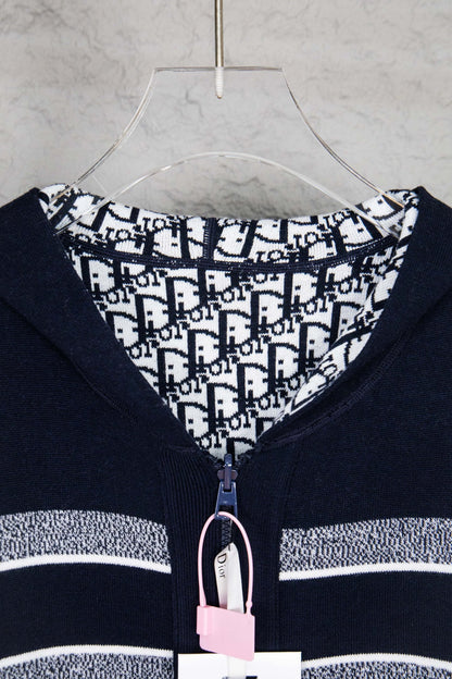 Dior Monogram Jacquard Zip Cardigan – 24SS