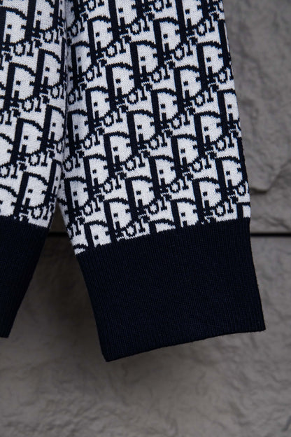 Dior Monogram Jacquard Zip Cardigan – 24SS