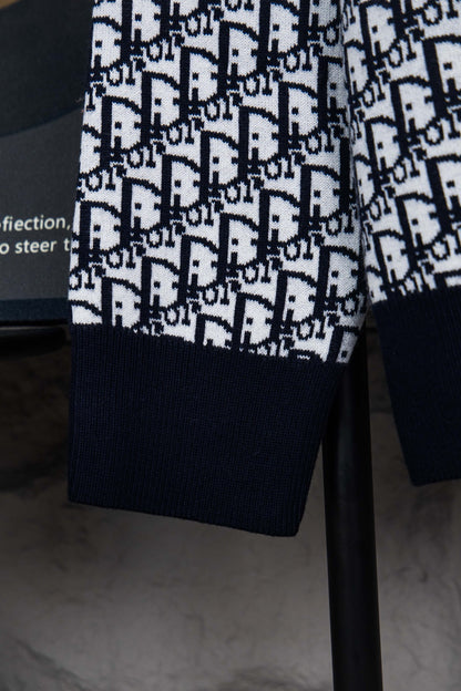 Dior Monogram Jacquard Zip Cardigan – 24SS