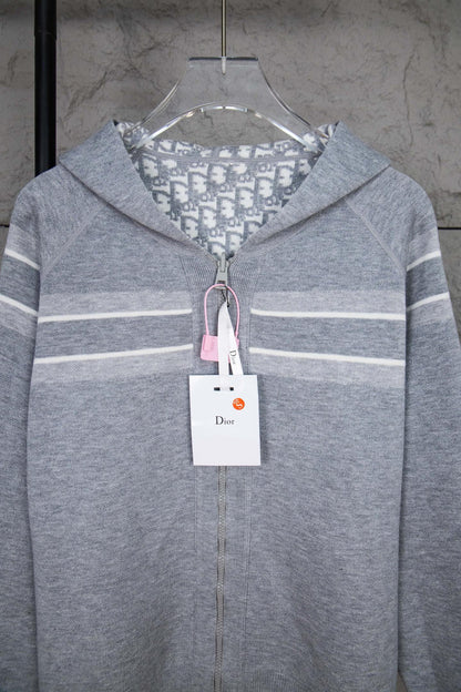 Dior Monogram Jacquard Zip Cardigan – 24SS