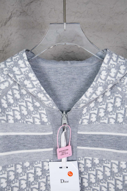 Dior Monogram Jacquard Zip Cardigan – 24SS