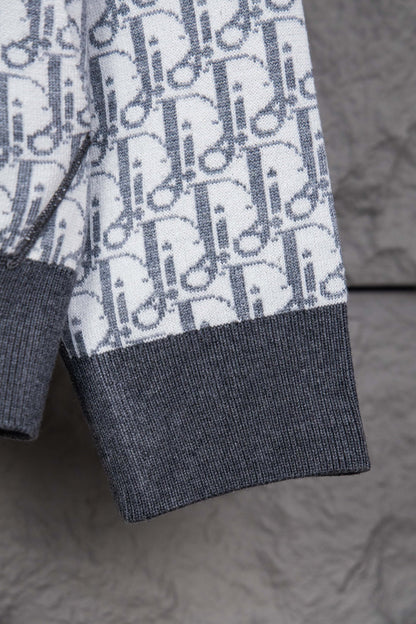 Dior CD Monogram Jacquard Cardigan – 24SS