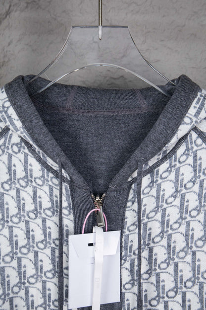 Dior CD Monogram Jacquard Cardigan – 24SS