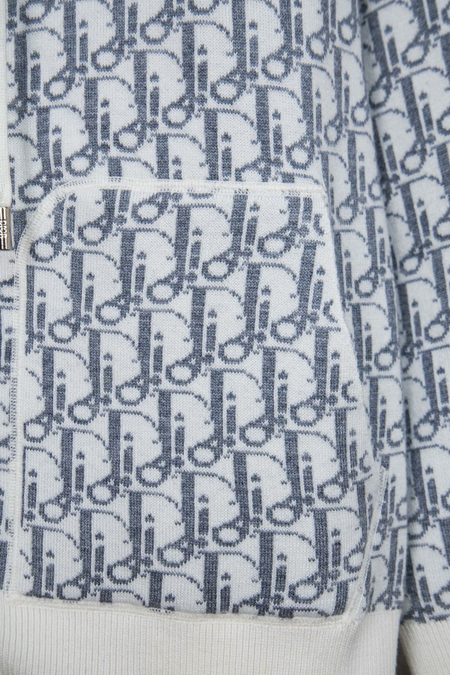 Dior CD Monogram Jacquard Cardigan – 24SS