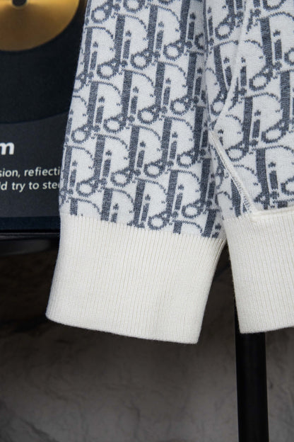 Dior CD Monogram Jacquard Cardigan – 24SS