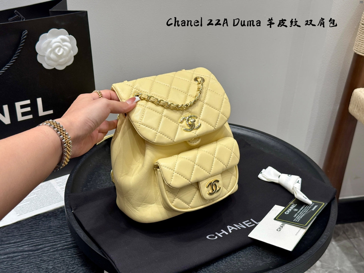 Chanel 22A Duma Lambskin Backpack – 22FW