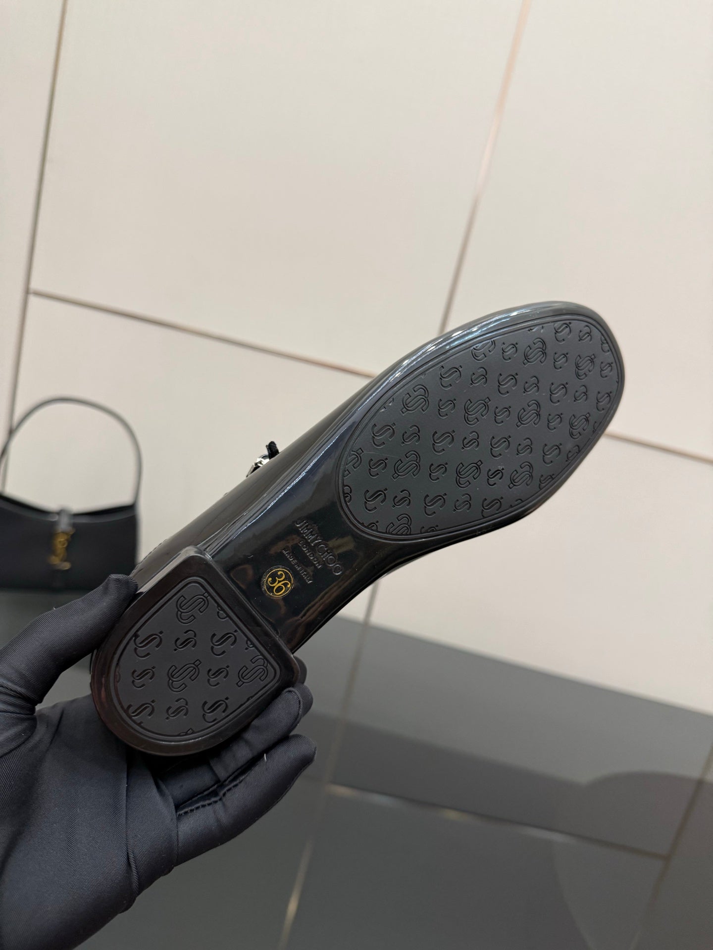 Jimmy Choo Patent Leather Ballerina Flats – 25SS