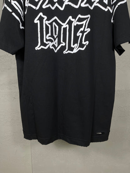 Balenciaga Paris Art Print Distressed T-Shirt – 25SS