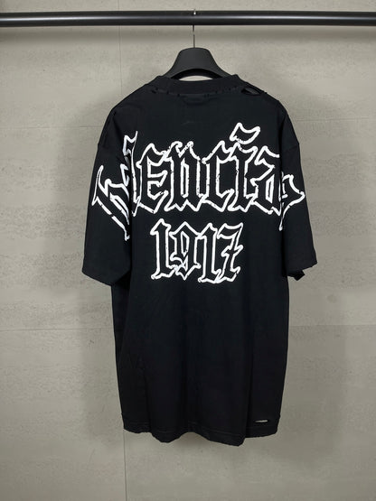 Balenciaga Paris Art Print Distressed T-Shirt – 25SS