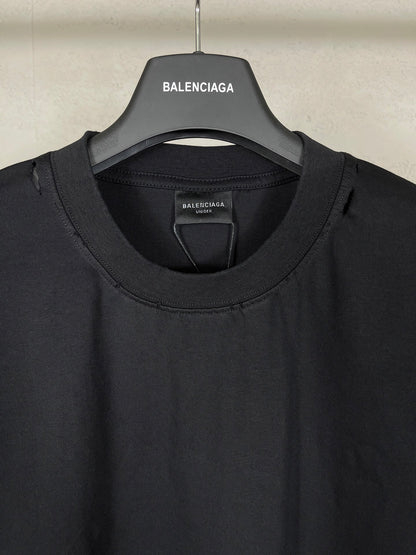 Balenciaga Paris Art Print Distressed T-Shirt – 25SS