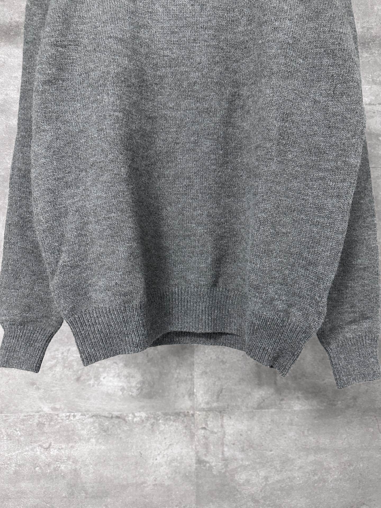 Celine Triomphe Embroidery Half-Zip Sweater – 24FW
