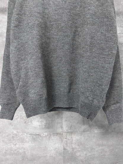 Celine Triomphe Embroidery Half-Zip Sweater – 24FW