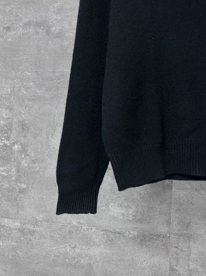 Celine Small Embroidery Half-Zip High-Neck Sweater – 24FW