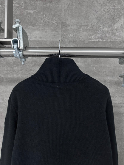 Celine Small Embroidery Half-Zip High-Neck Sweater – 24FW