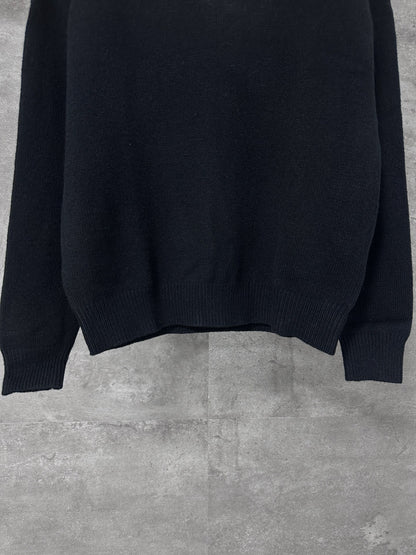 Celine Small Embroidery Half-Zip High-Neck Sweater – 24FW