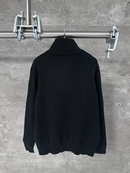 Celine Small Embroidery Half-Zip High-Neck Sweater – 24FW