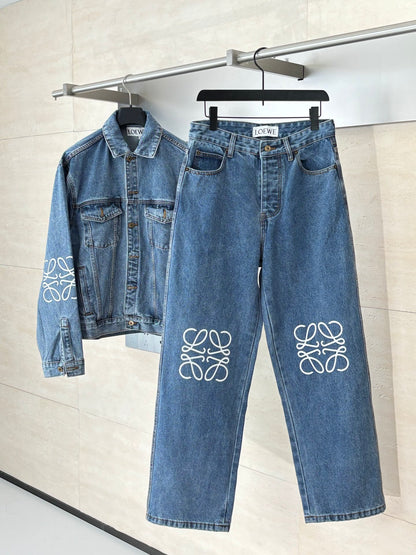 Loewe Anagram Laser-Cut Denim Jeans – 24FW