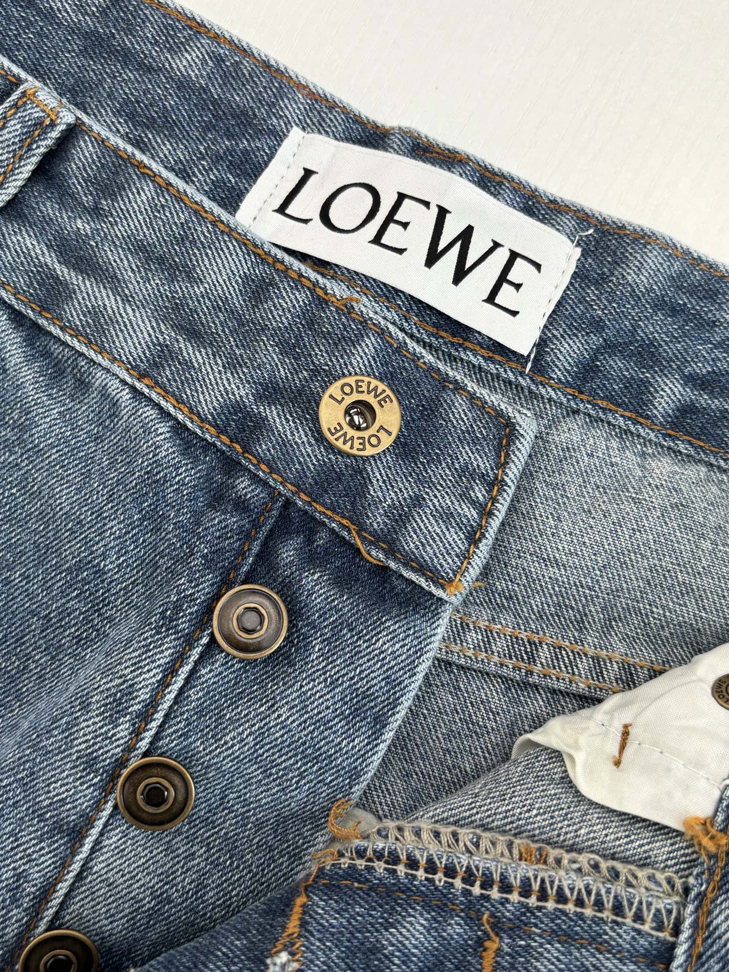 Loewe Anagram Laser-Cut Denim Jeans – 24FW