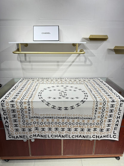 Chanel Silk Cashmere Scarf – 2025 Fall/Winter Collection
