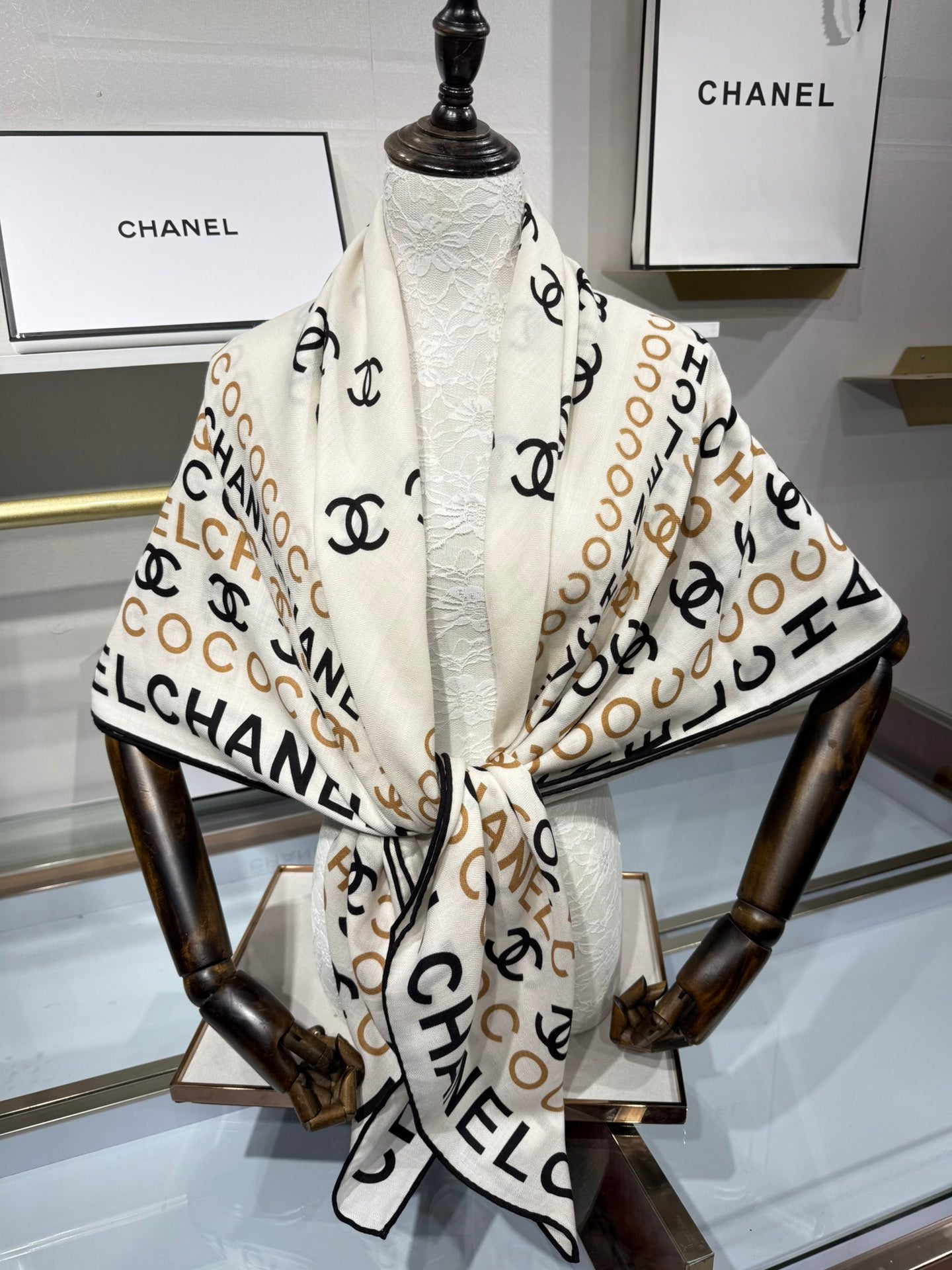 Chanel Silk Cashmere Scarf – 2025 Fall/Winter Collection