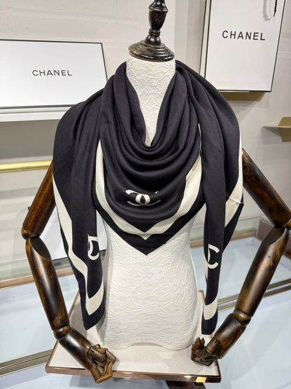 Chanel Silk Cashmere Scarf – 2025 Fall/Winter Collection