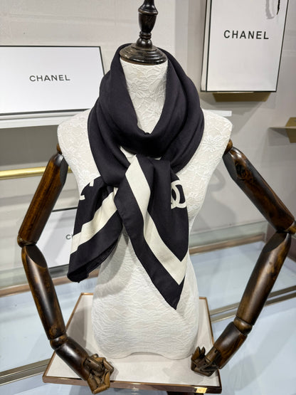 Chanel Silk Cashmere Scarf – 2025 Fall/Winter Collection