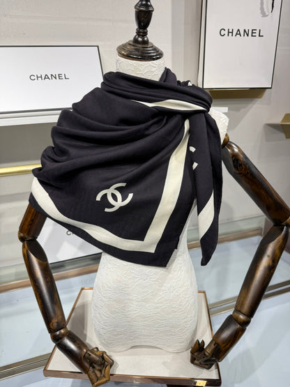 Chanel Silk Cashmere Scarf – 2025 Fall/Winter Collection