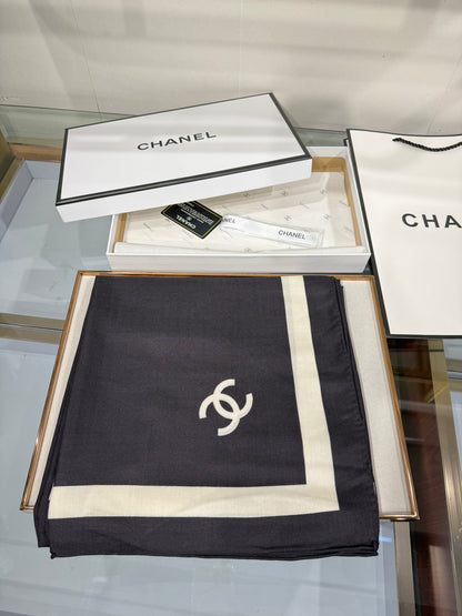 Chanel Silk Cashmere Scarf – 2025 Fall/Winter Collection
