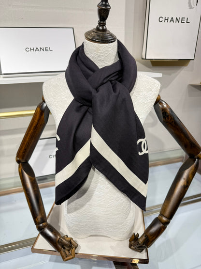 Chanel Silk Cashmere Scarf – 2025 Fall/Winter Collection