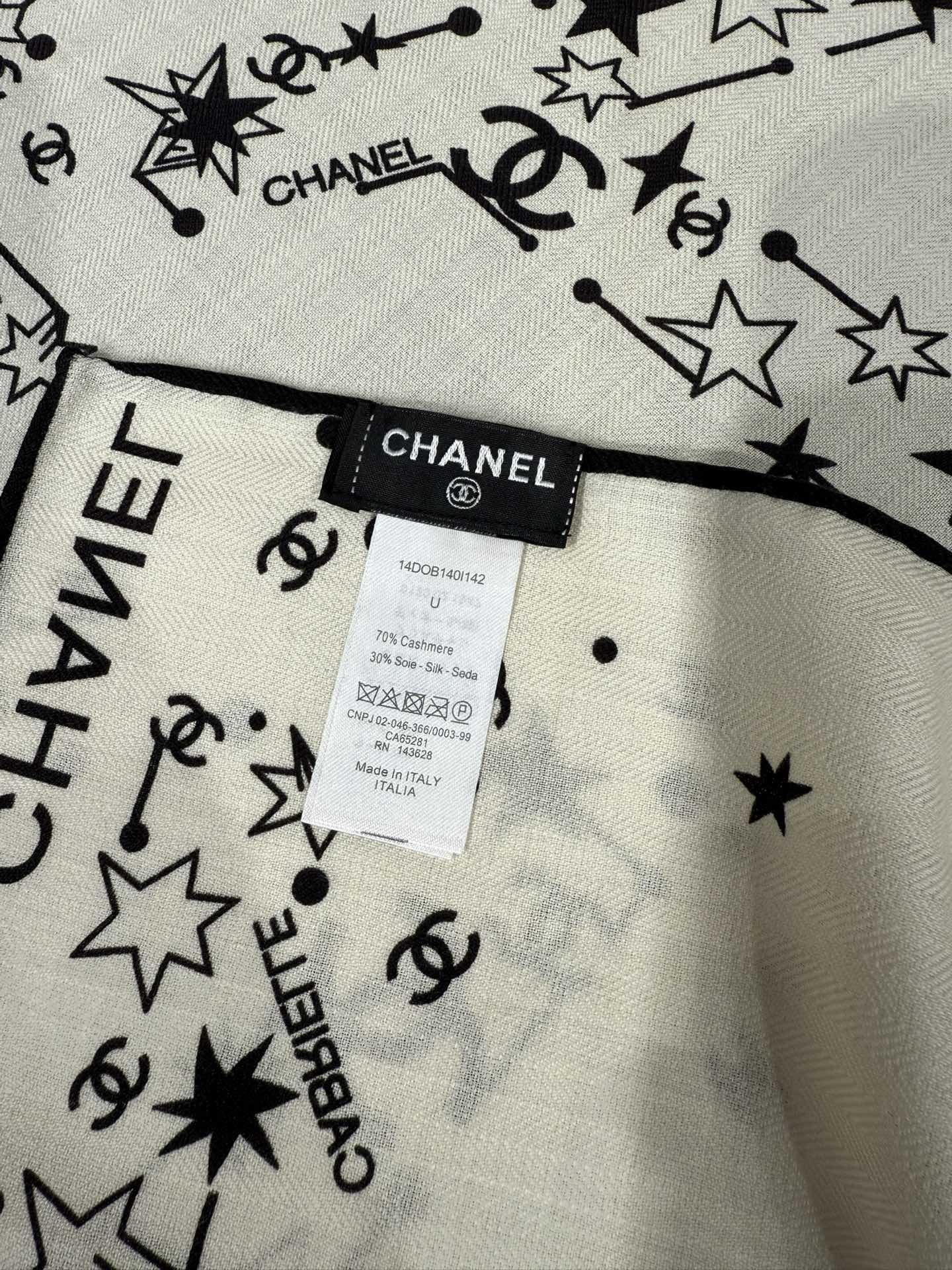 Chanel Silk Cashmere Scarf – 2025 Fall/Winter Collection
