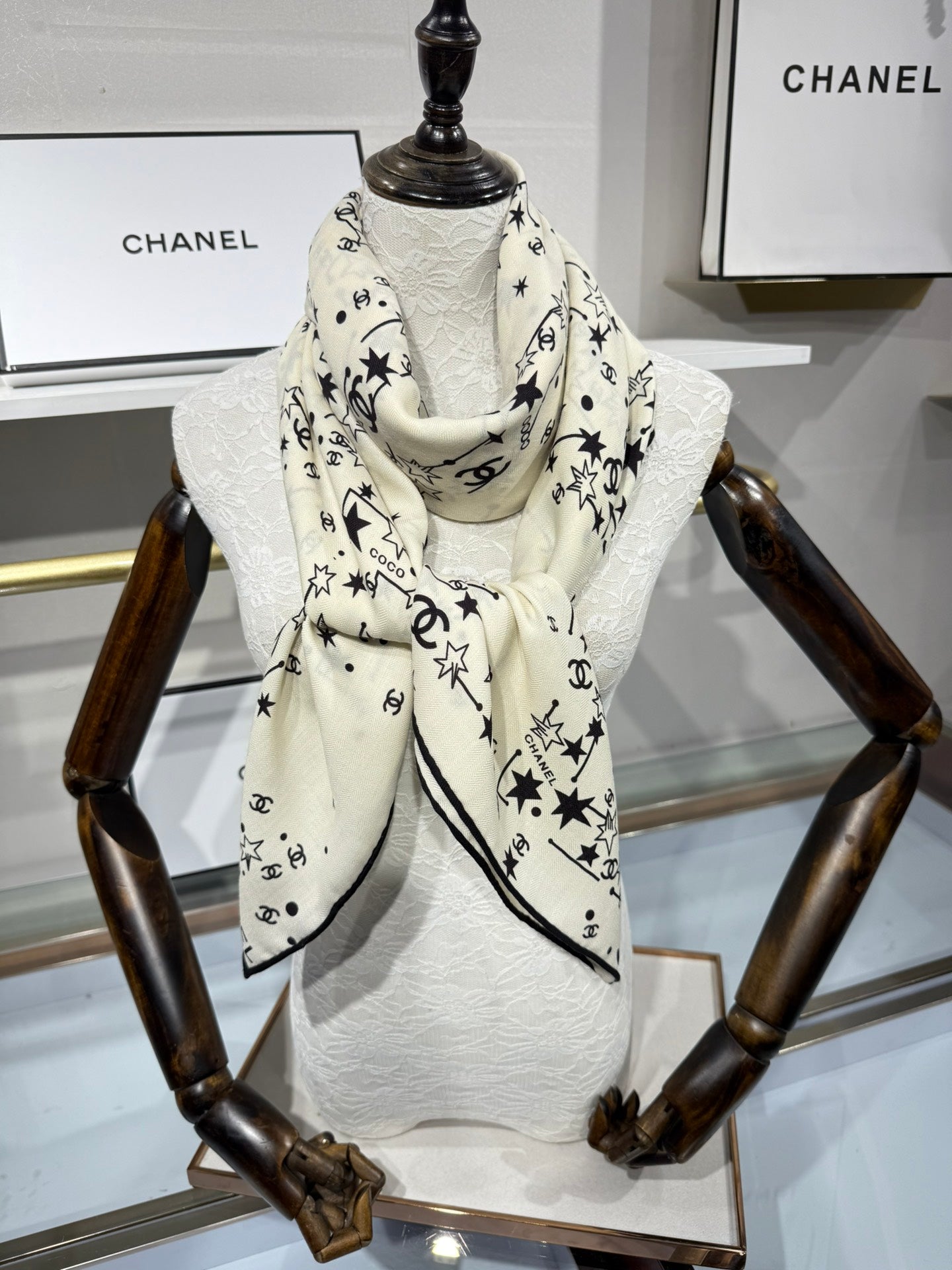 Chanel Silk Cashmere Scarf – 2025 Fall/Winter Collection